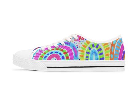 Painted Rainbow Women s Low Top Sneakers Online