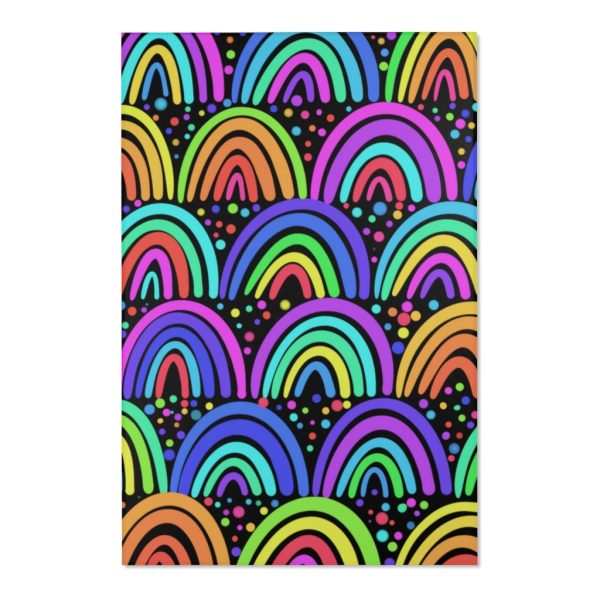 Black Rainbows Area Rugs Hot on Sale