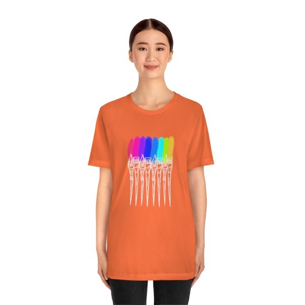 White Rainbow Brushes: Unisex Jersey Short Sleeve Tee Online Hot Sale