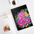 Pink Floral Spiral Notebook - Ruled Line Discount