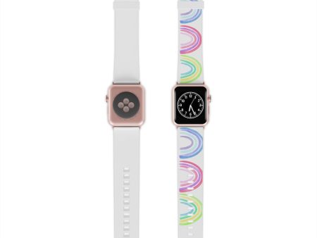 Watercolor Rainbow Watch Band for Apple Watch Online Sale