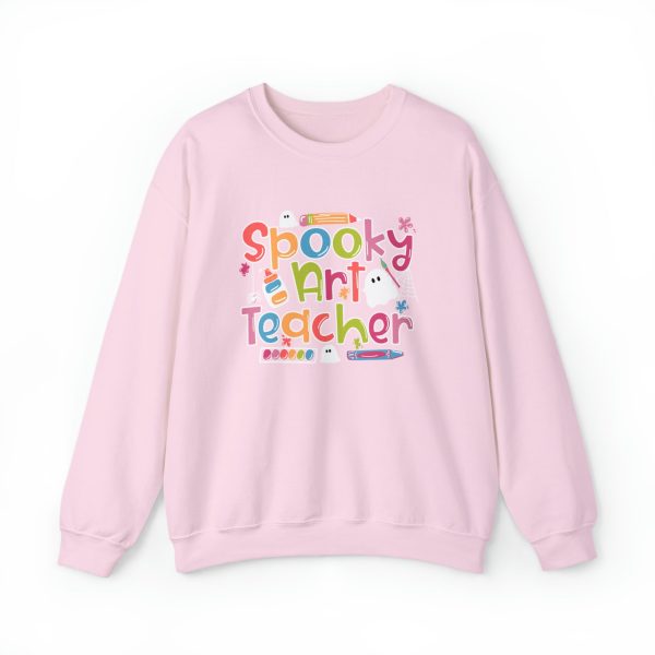 Spooky Art Teacher Unisex Heavy Blend™ Crewneck Sweatshirt For Sale