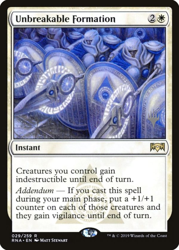 Unbreakable Formation [Ravnica Allegiance Promos] Online Sale