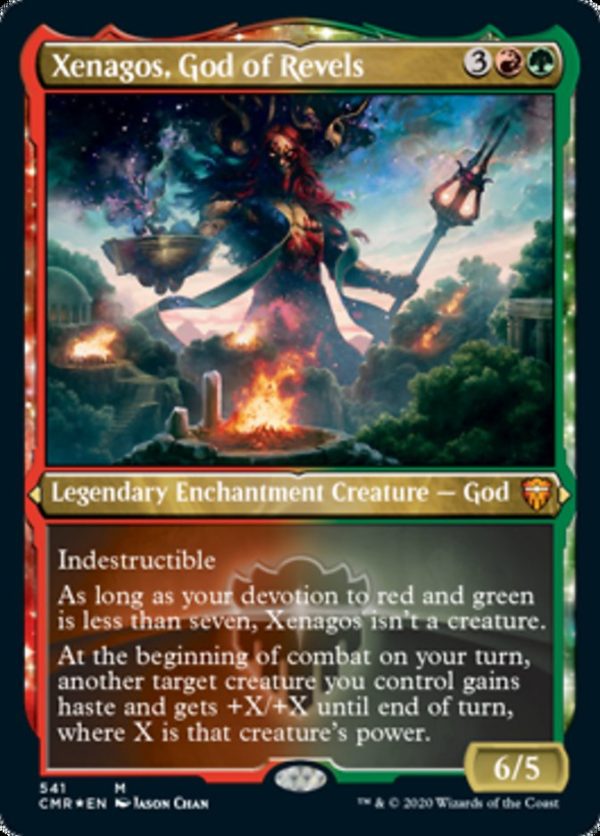 Xenagos, God of Revels (Etched) [Commander Legends] Hot on Sale