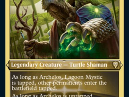 Archelos, Lagoon Mystic (Etched) [Commander Legends] Cheap