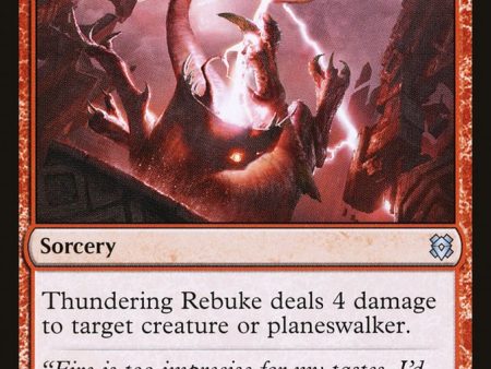 Thundering Rebuke [Zendikar Rising] Discount