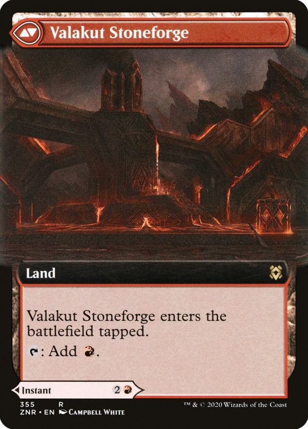 Valakut Awakening    Valakut Stoneforge (Extended Art) [Zendikar Rising] Online Sale