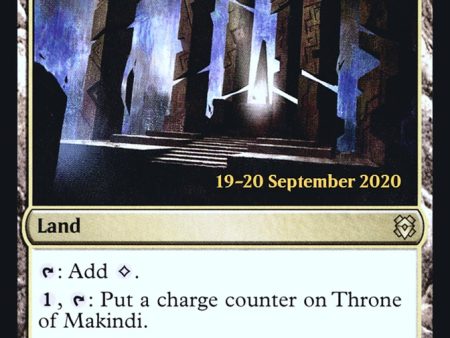 Throne of Makindi [Zendikar Rising Prerelease Promos] on Sale