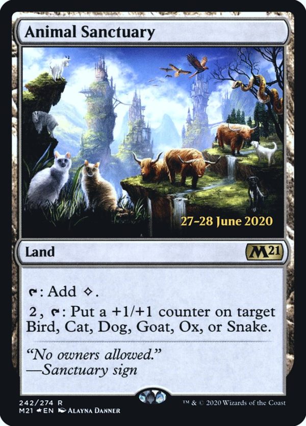 Animal Sanctuary [Core Set 2021 Prerelease Promos] on Sale