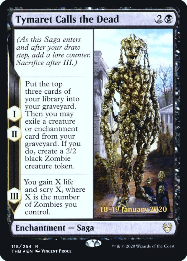 Tymaret Calls the Dead [Theros Beyond Death Prerelease Promos] Online now