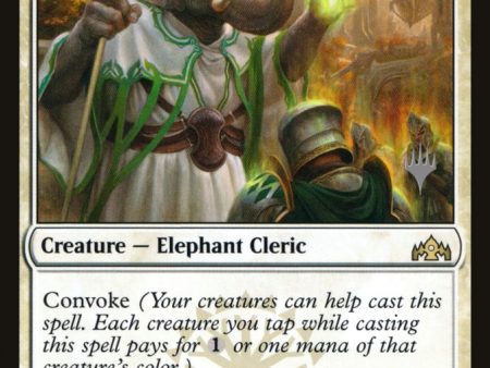 Venerated Loxodon (Promo Pack) [Guilds of Ravnica Promos] Supply