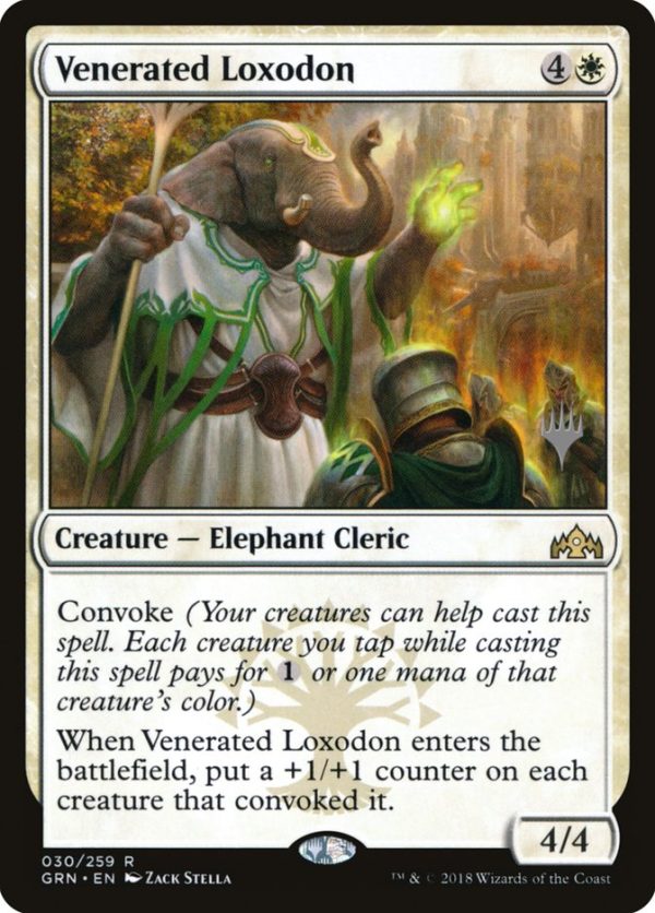 Venerated Loxodon (Promo Pack) [Guilds of Ravnica Promos] Supply