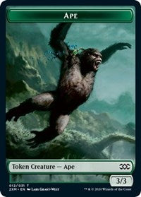 Ape    Elemental Double-Sided Token [Double Masters Tokens] on Sale