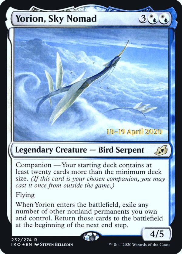 Yorion, Sky Nomad [Ikoria: Lair of Behemoths Prerelease Promos] Hot on Sale