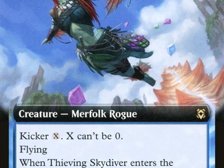 Thieving Skydiver (Extended Art) [Zendikar Rising] Sale