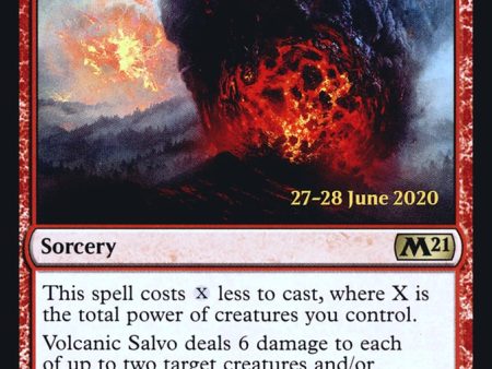 Volcanic Salvo [Core Set 2021 Prerelease Promos] For Sale