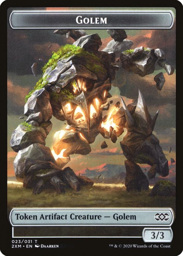 Wolf    Golem Double-Sided Token [Double Masters Tokens] Online now