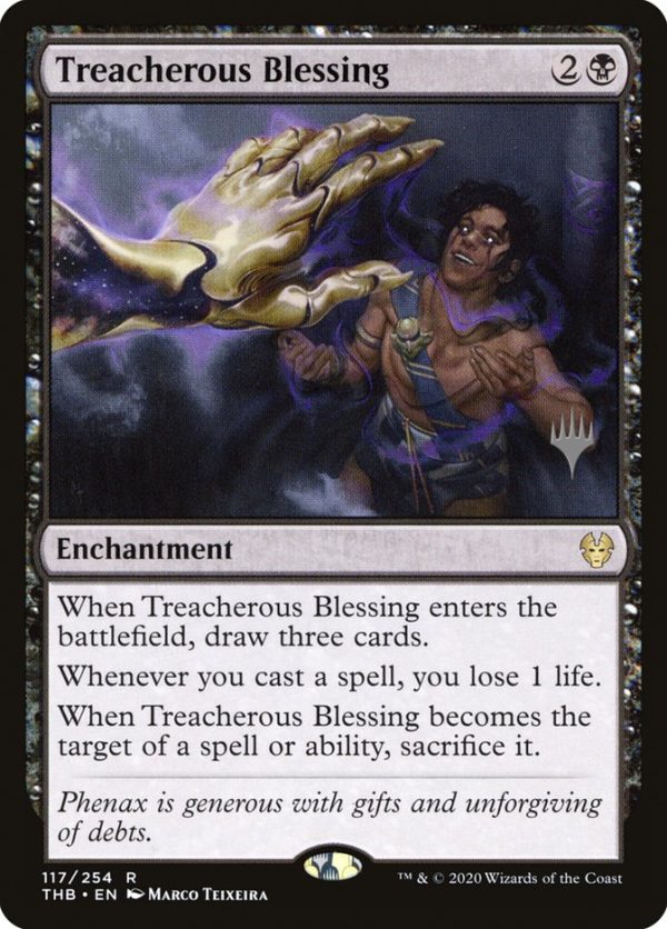 Treacherous Blessing (Promo Pack) [Theros Beyond Death Promos] Supply