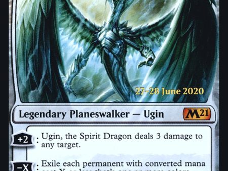 Ugin, the Spirit Dragon [Core Set 2021 Prerelease Promos] Online now