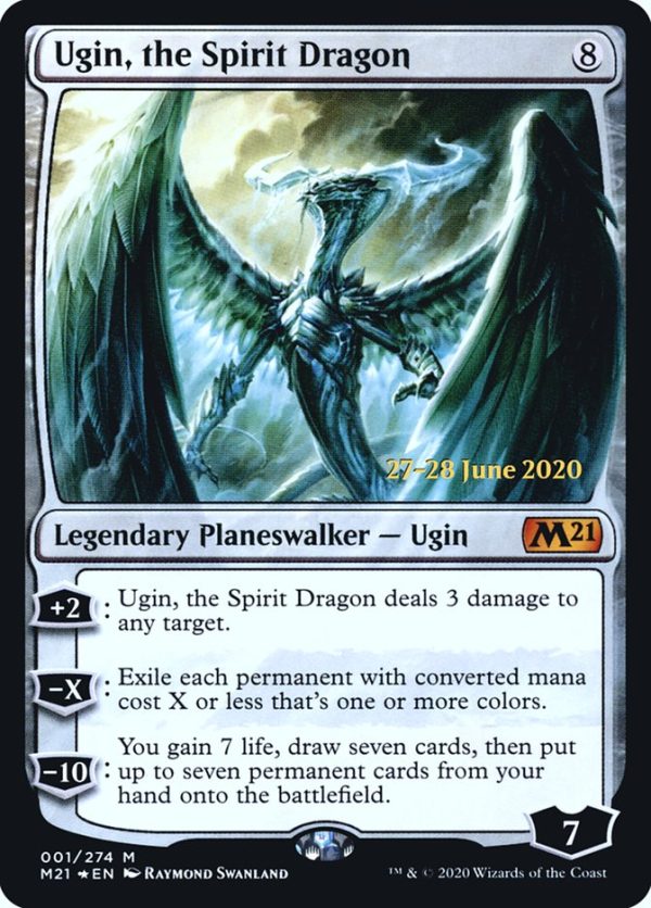 Ugin, the Spirit Dragon [Core Set 2021 Prerelease Promos] Online now