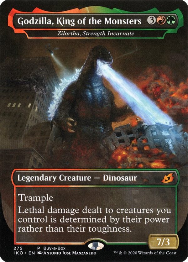 Zilortha, Strength Incarnate - Godzilla, King of the Monsters (Buy-A-Box) [Ikoria: Lair of Behemoths Promos] Online Hot Sale