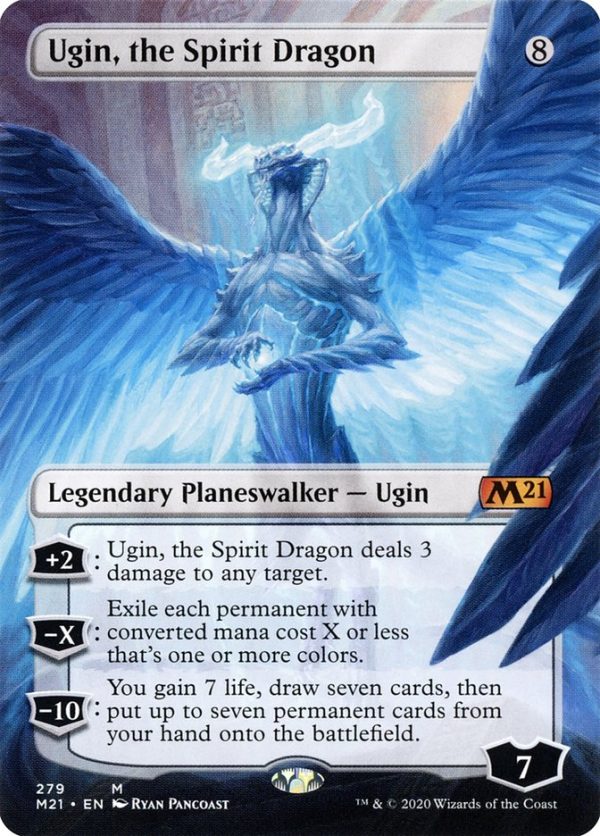 Ugin, the Spirit Dragon (279) (Borderless) [Core Set 2021] Discount