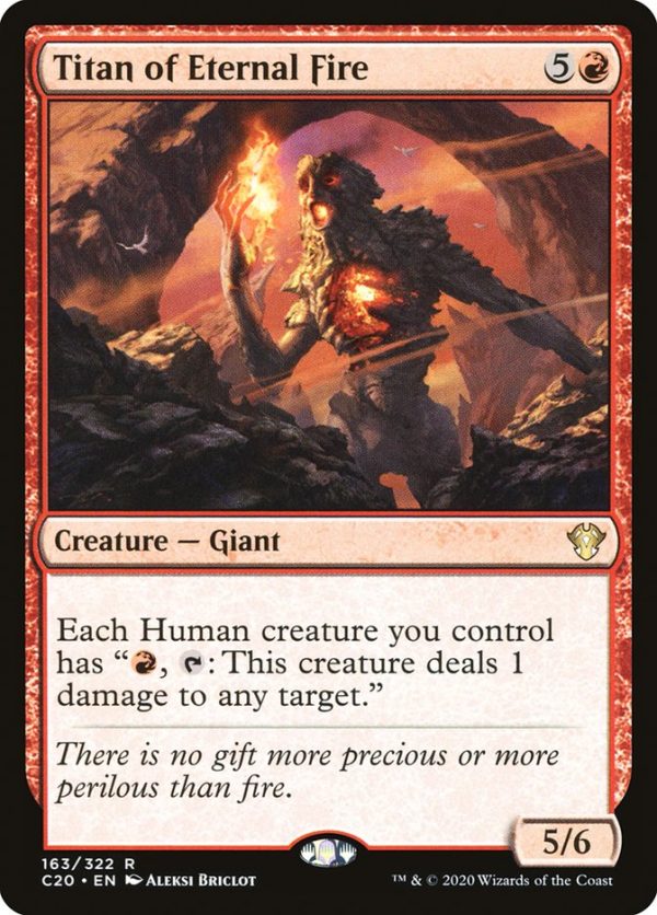 Titan of Eternal Fire [Commander 2020] on Sale